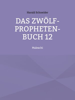 cover image of Das Zwölf-Propheten-Buch 12